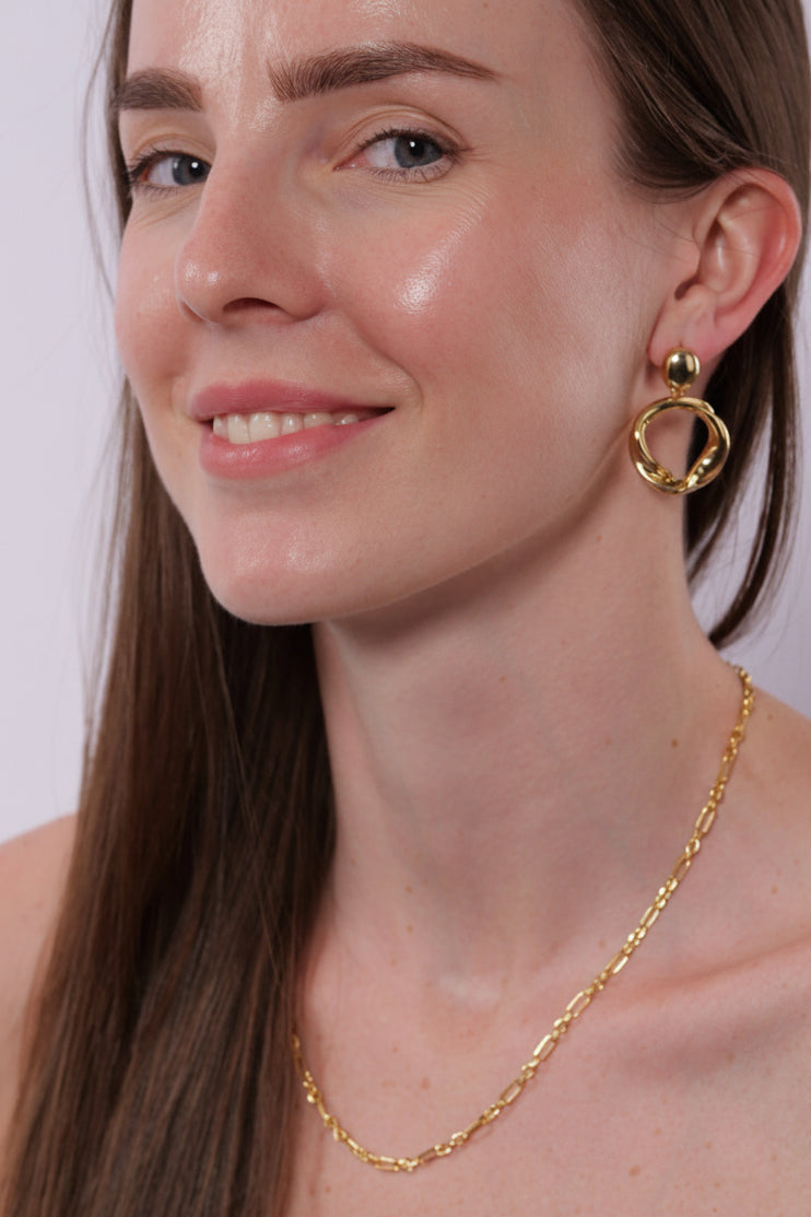 Molten Halo Drops Earrings