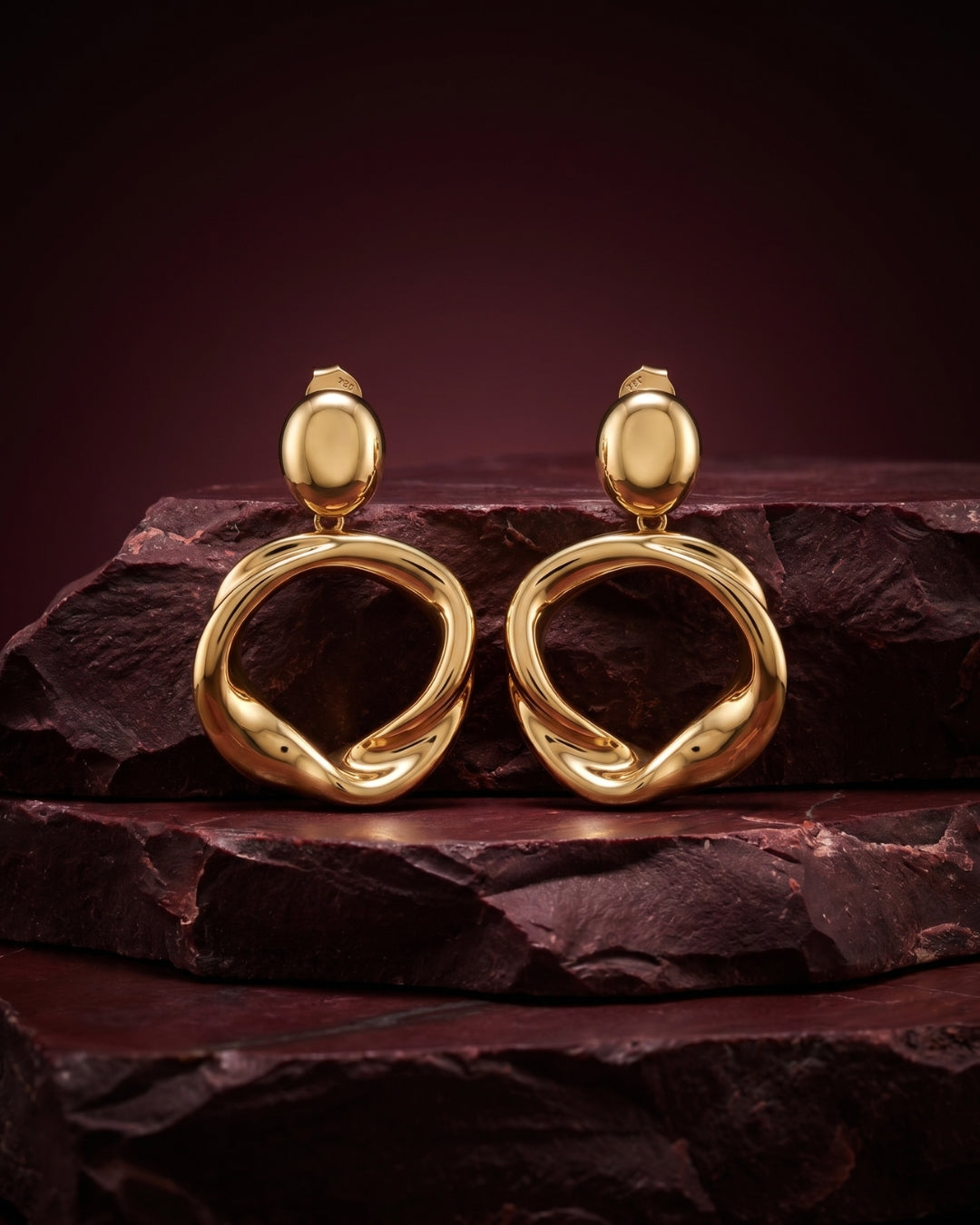 Molten Halo Drops Earrings
