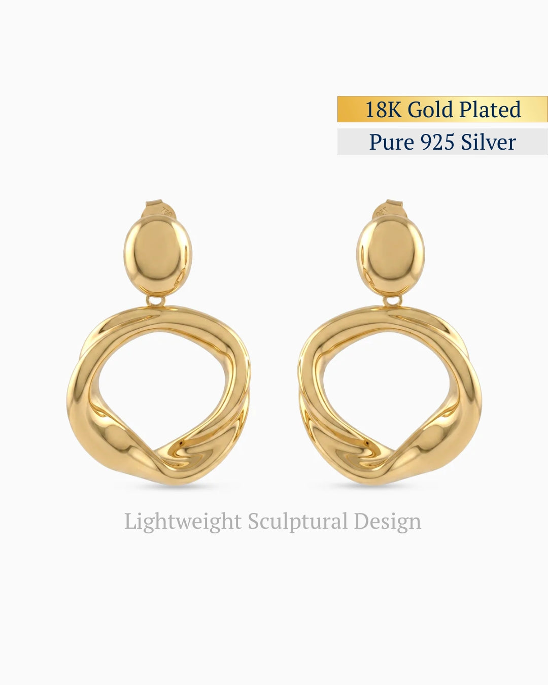 Molten Halo Drops Earrings