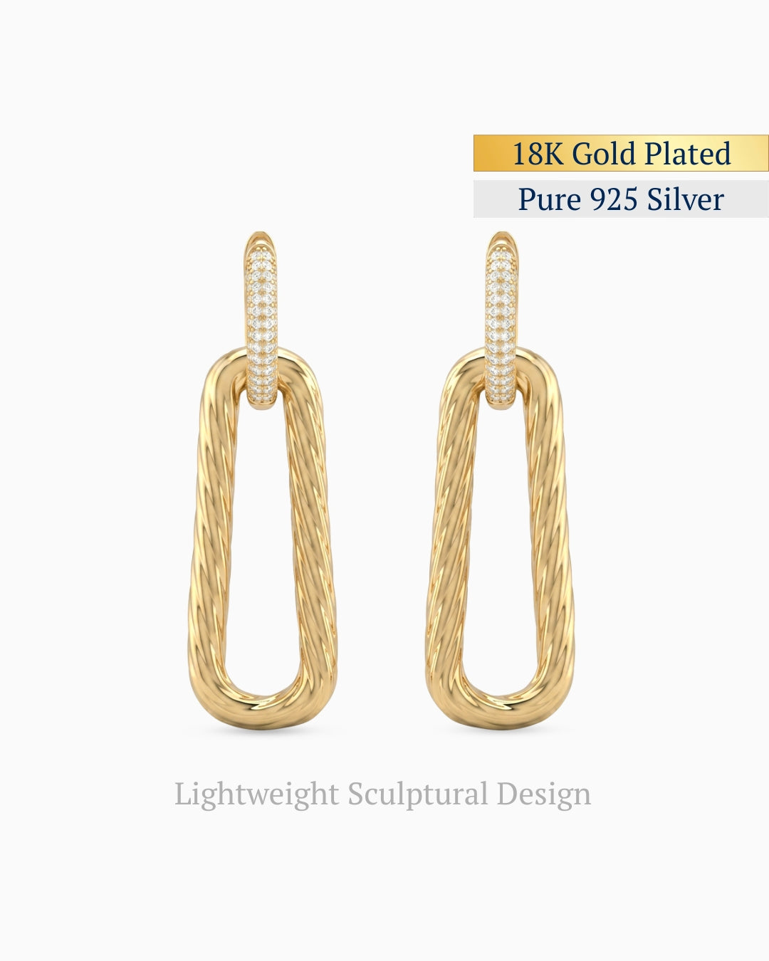Torison Link Drops Earrings