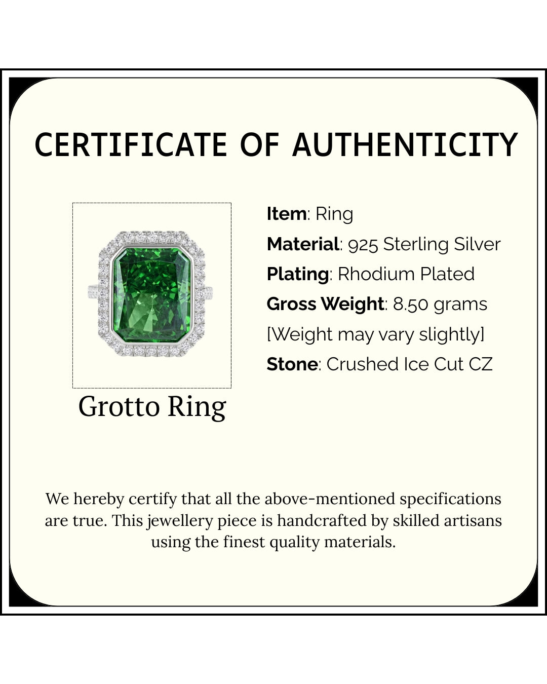 Grotto Cocktail Ring | Tsavorite