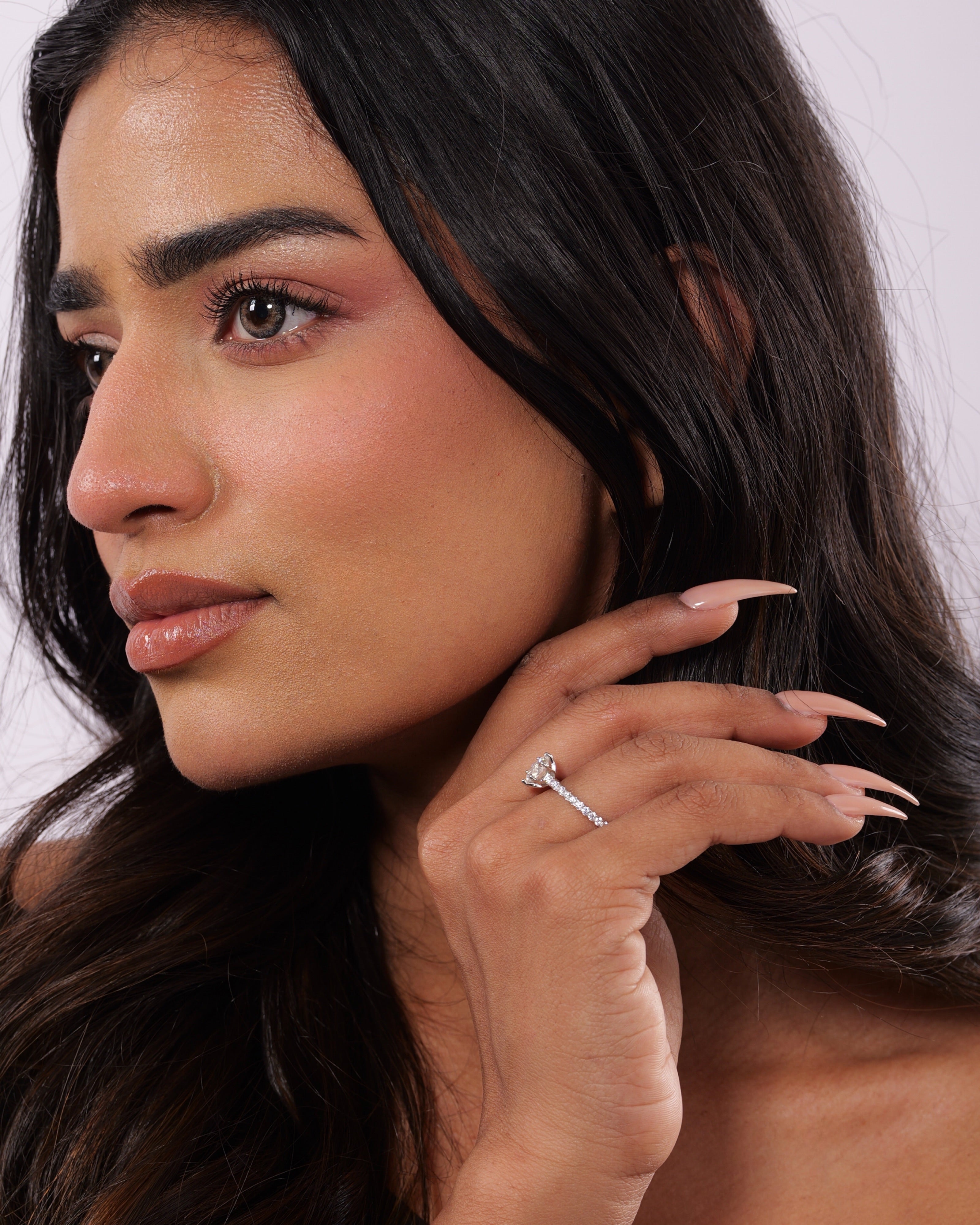 Astra moissanite ring