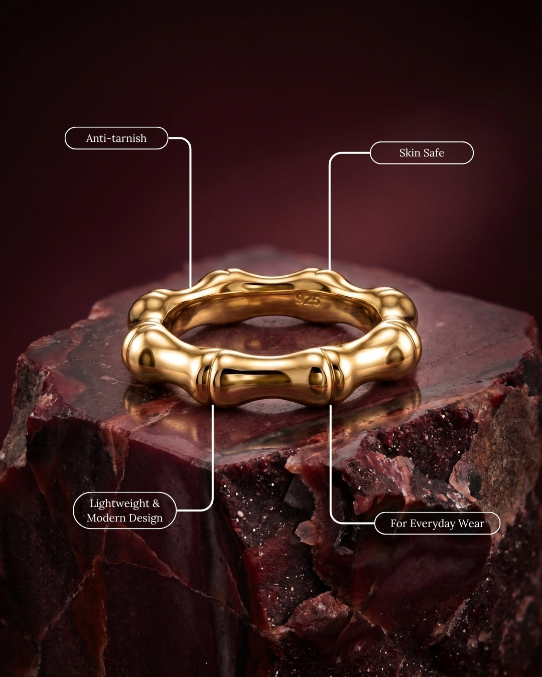 Grove Band Ring