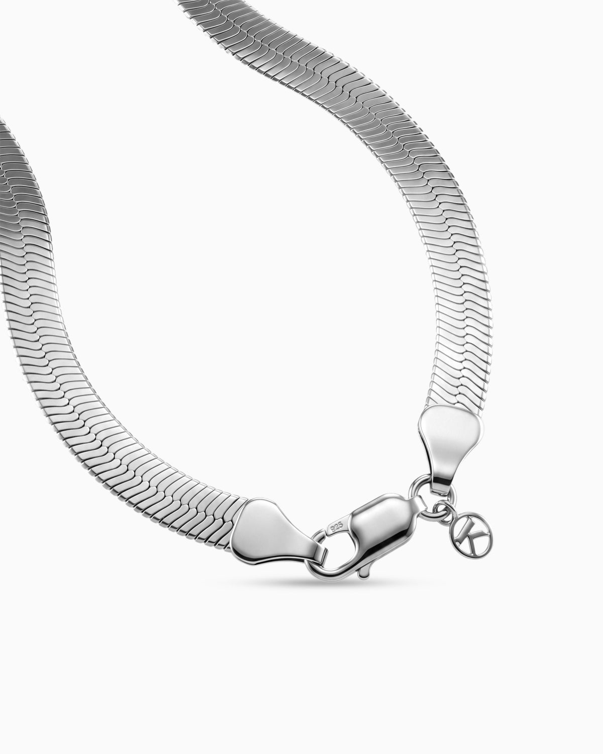 Silhouette Bold Necklace | Rhodium Plated