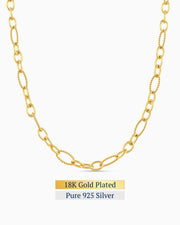 Alterna Links Necklace | 18K Gold Plated