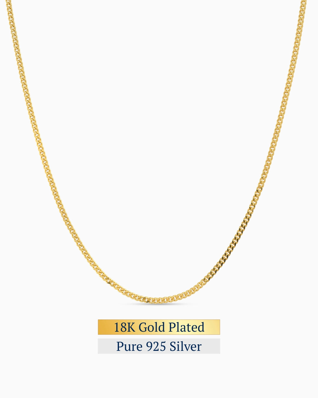 Edge Bold Necklace | 18K Gold Plated