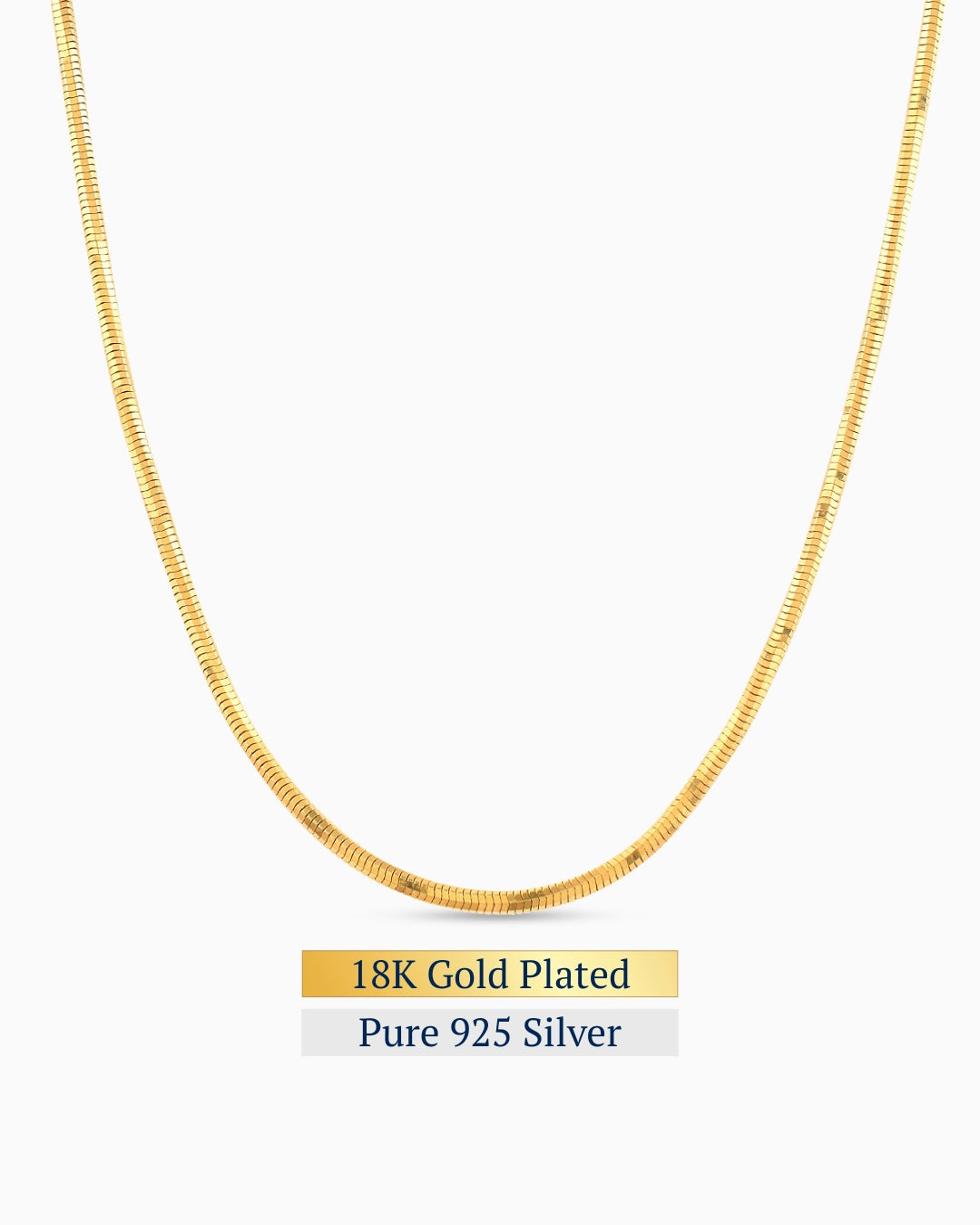 Facet Necklace | 18K Gold Plated