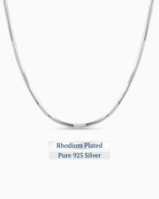 Facet Necklace | Rhodium Plated