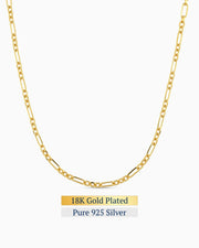 Figaro Necklace | 18K Gold Plated