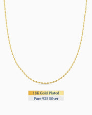 Pebble Line Necklace | 18K Gold Plated