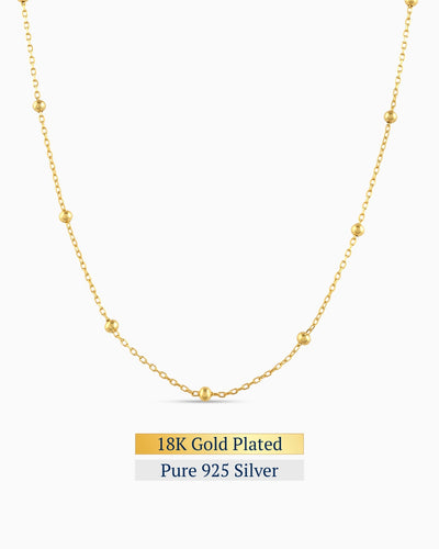 Satellite Necklace | 18K Gold Plated