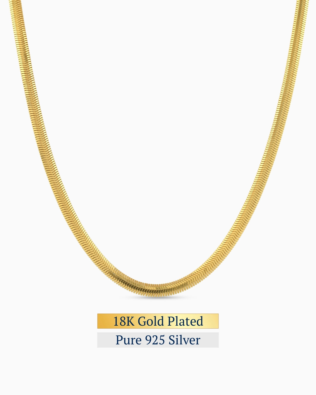 Serpentine Bold Necklace | 18K Gold Plated