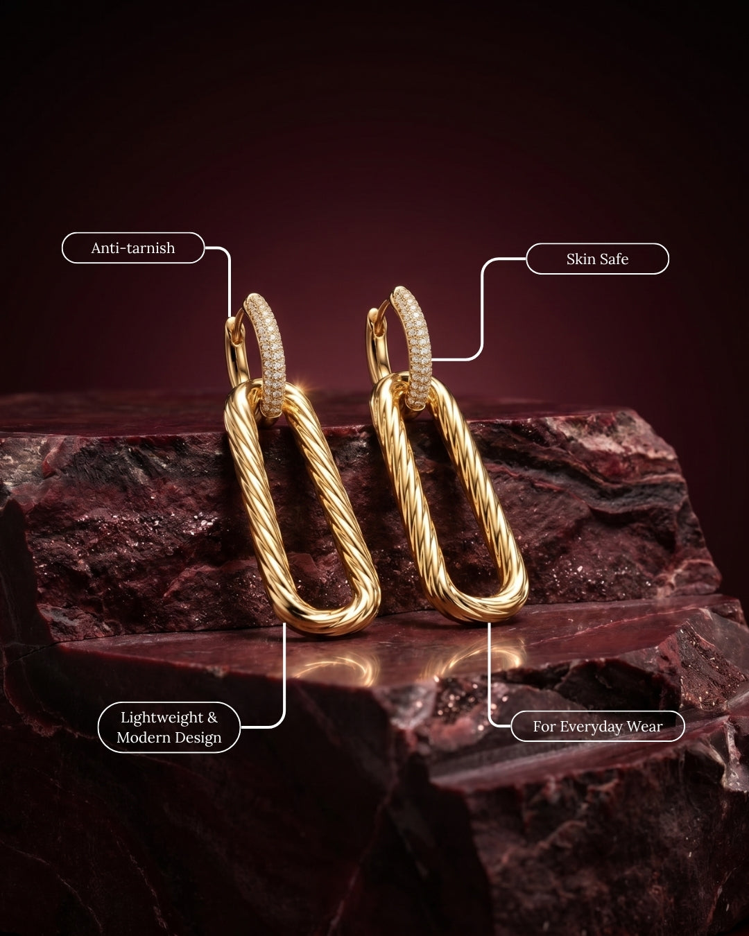 Torison Link Drops Earrings