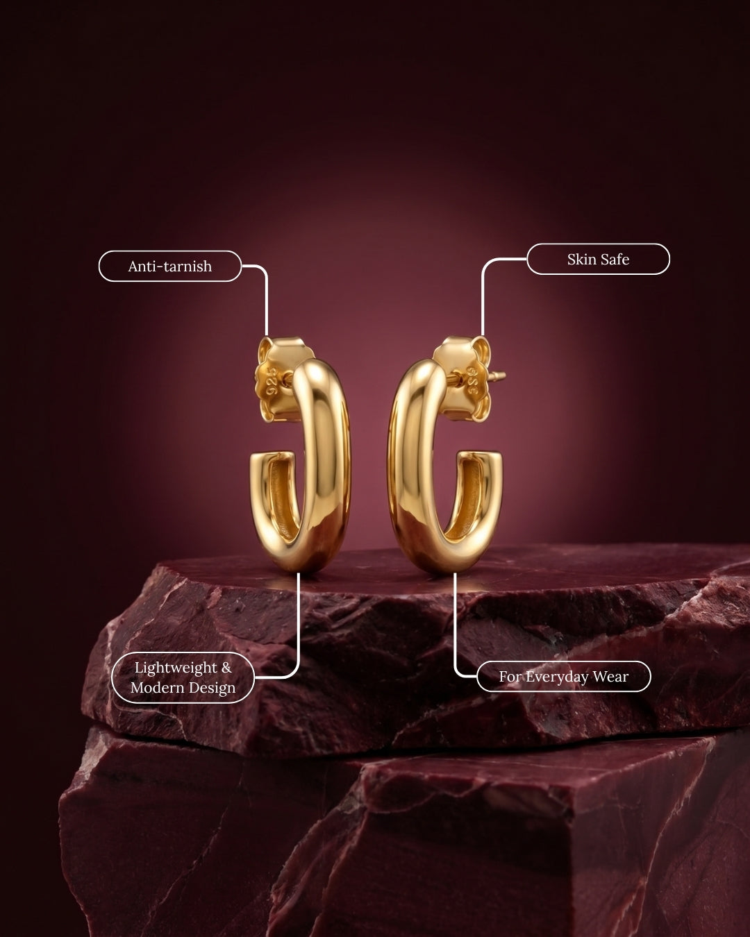 Cusp Huggie Earrings