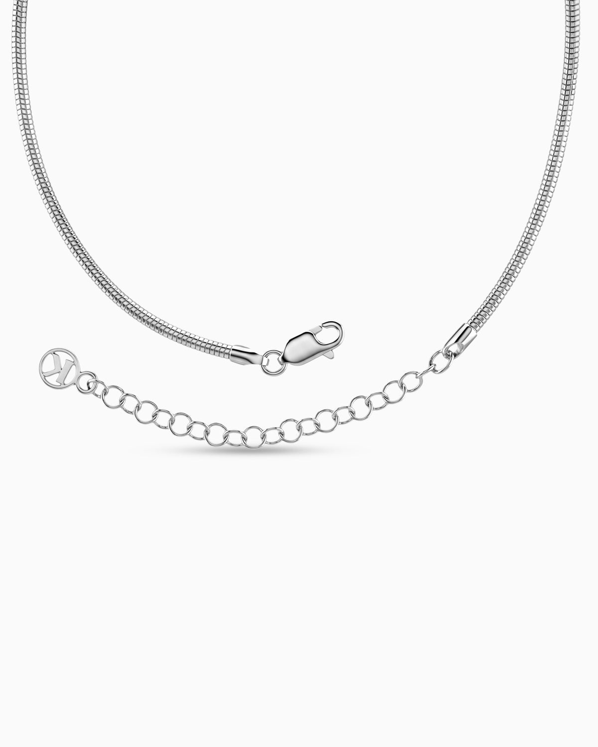 Facet Necklace | Rhodium Plated