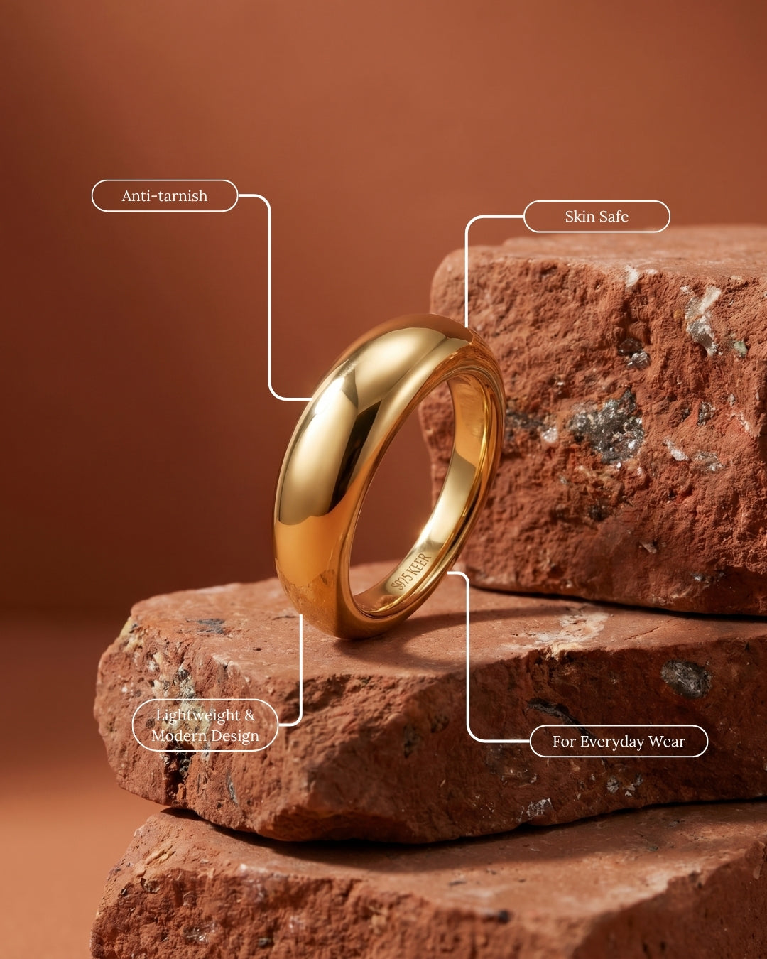 Lune Dome Ring