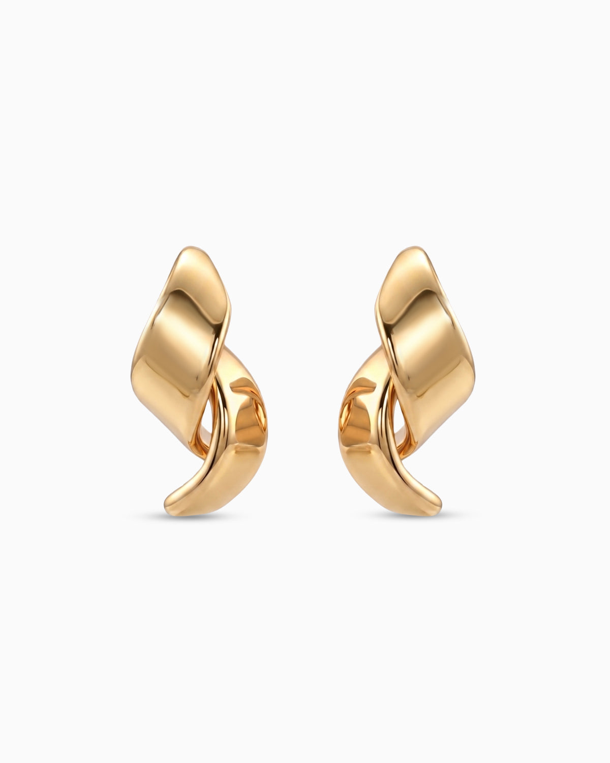 Contour Drape Sculptural Earrings