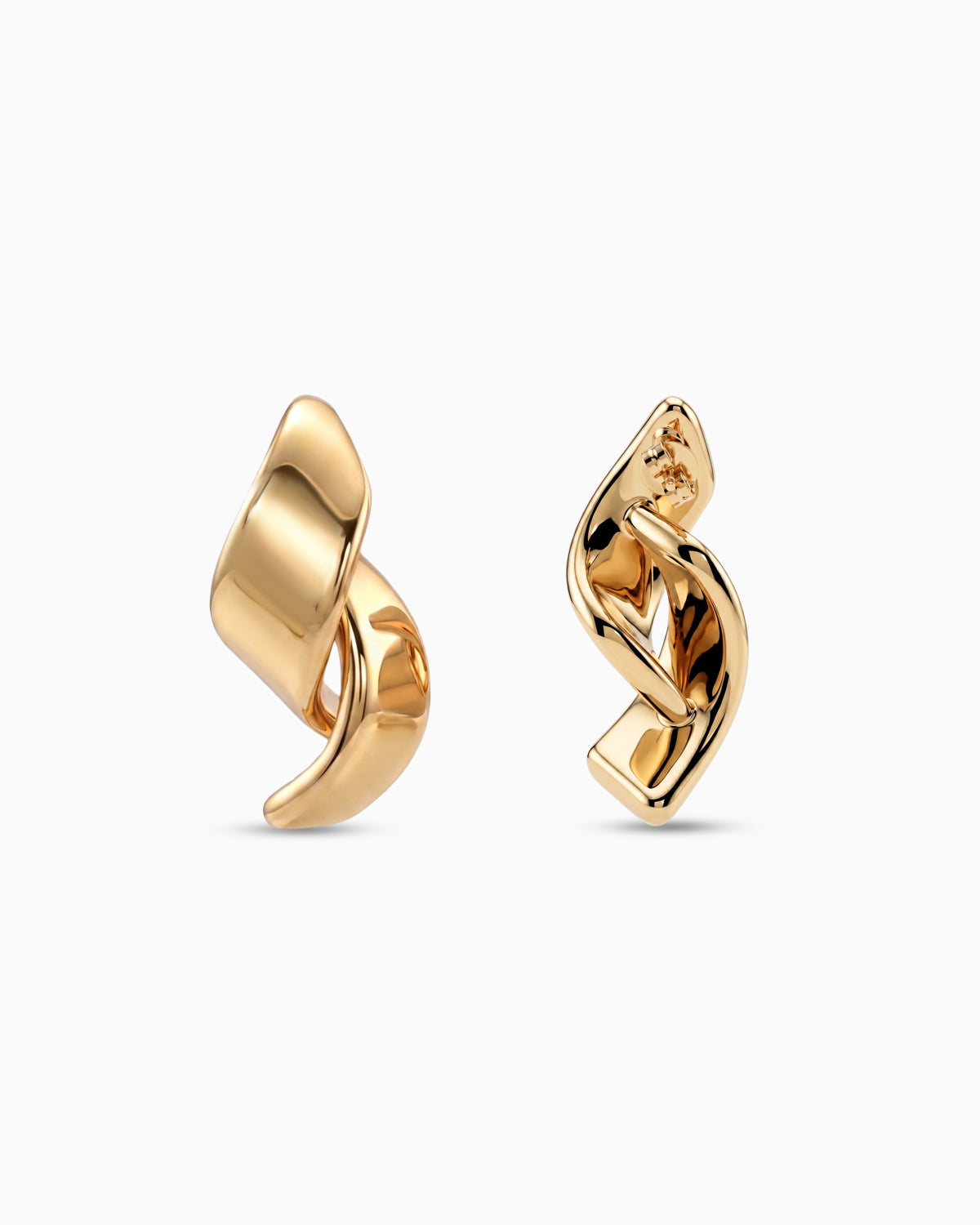 Contour Drape Sculptural Earrings