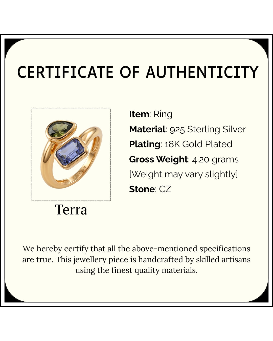Terra Toi et Moi Ring
