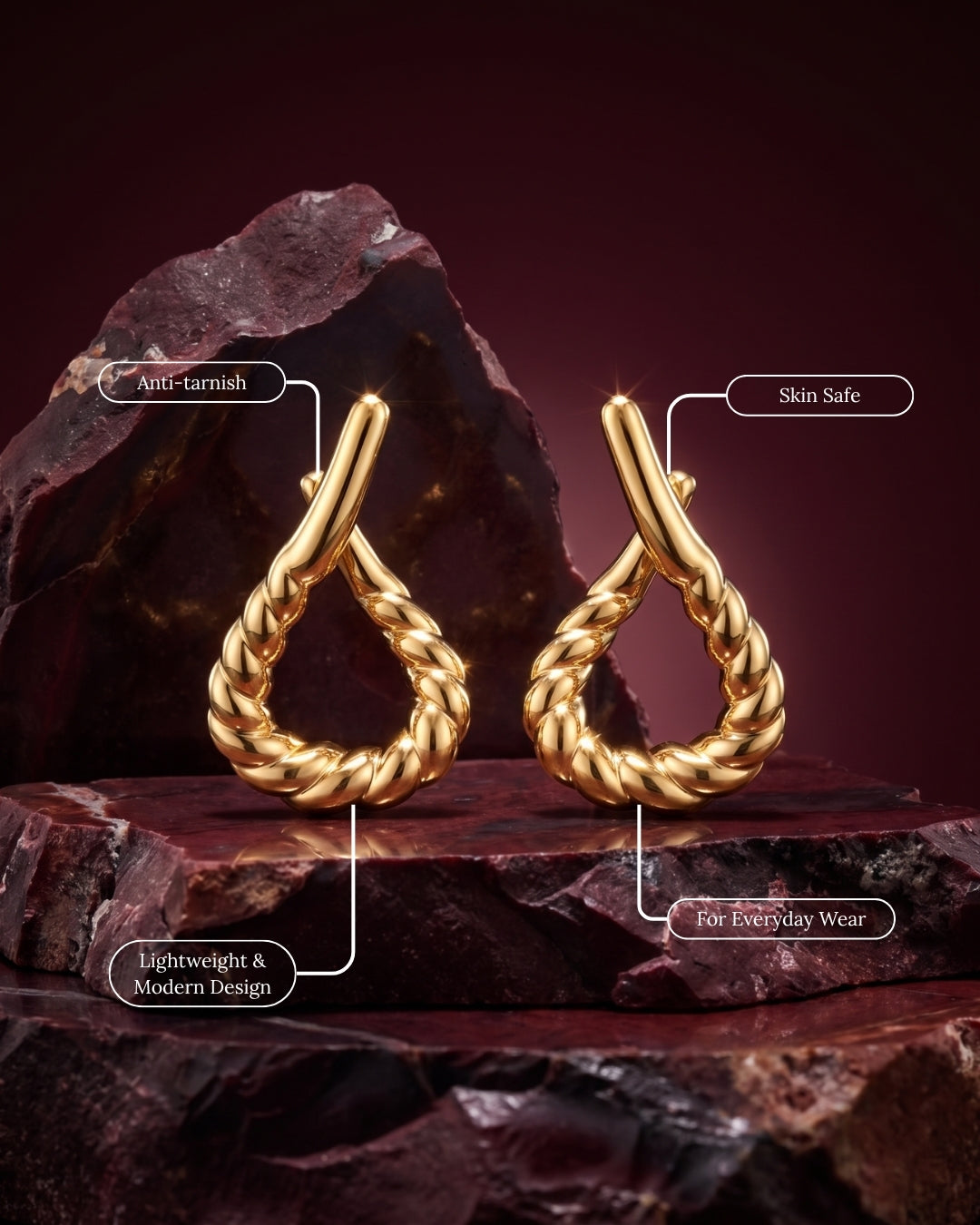 Tresse Hoop Earrings