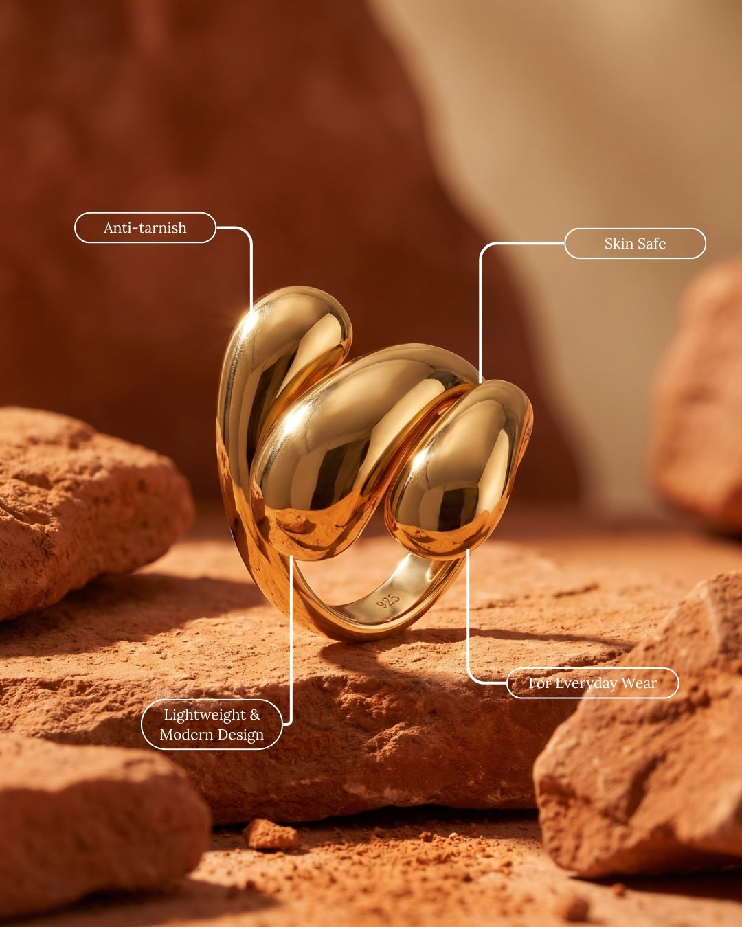 Plexus Sculptural Ring