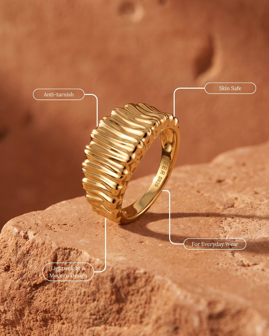 Dune Dome Ring