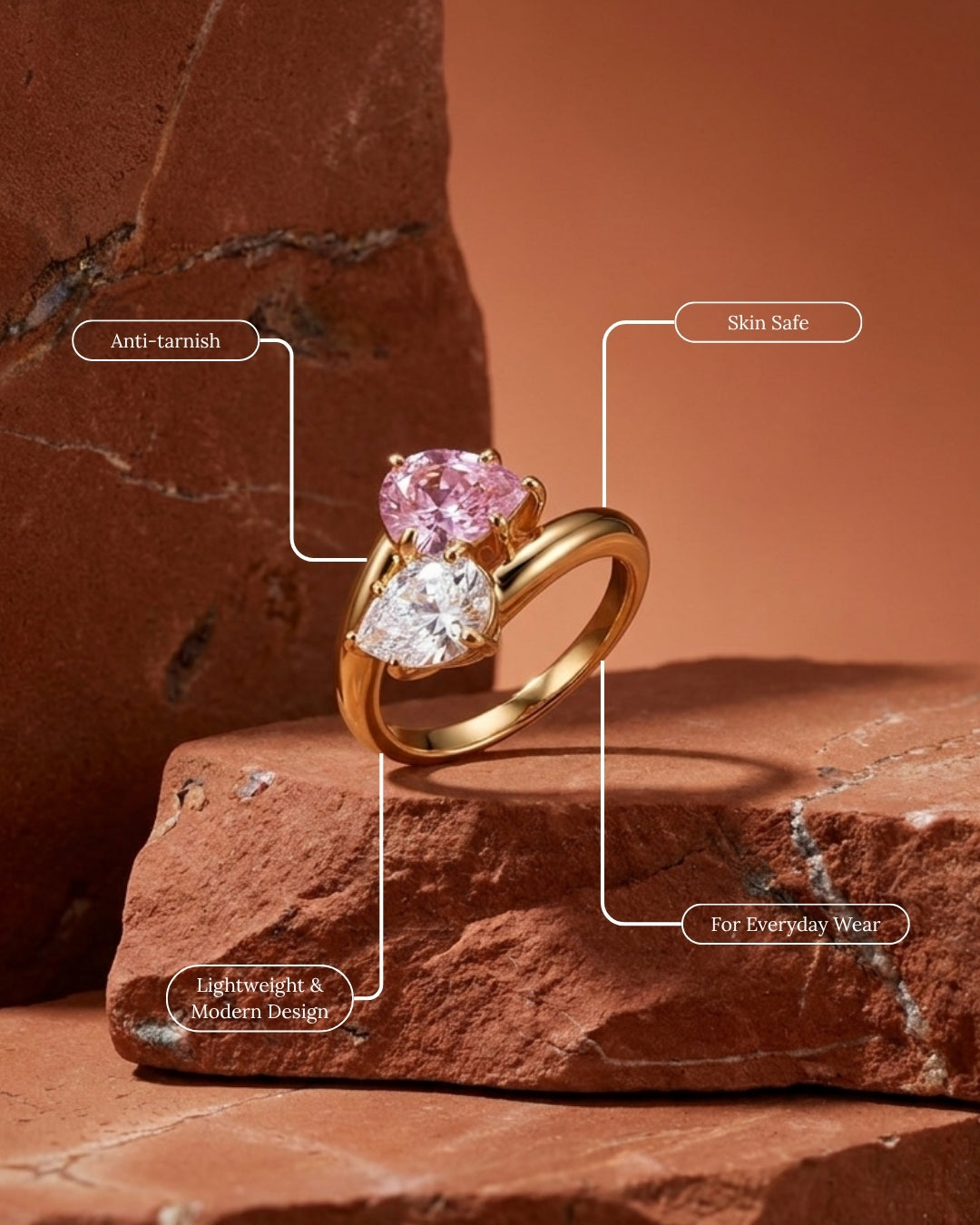Sakura Toi et Moi Ring