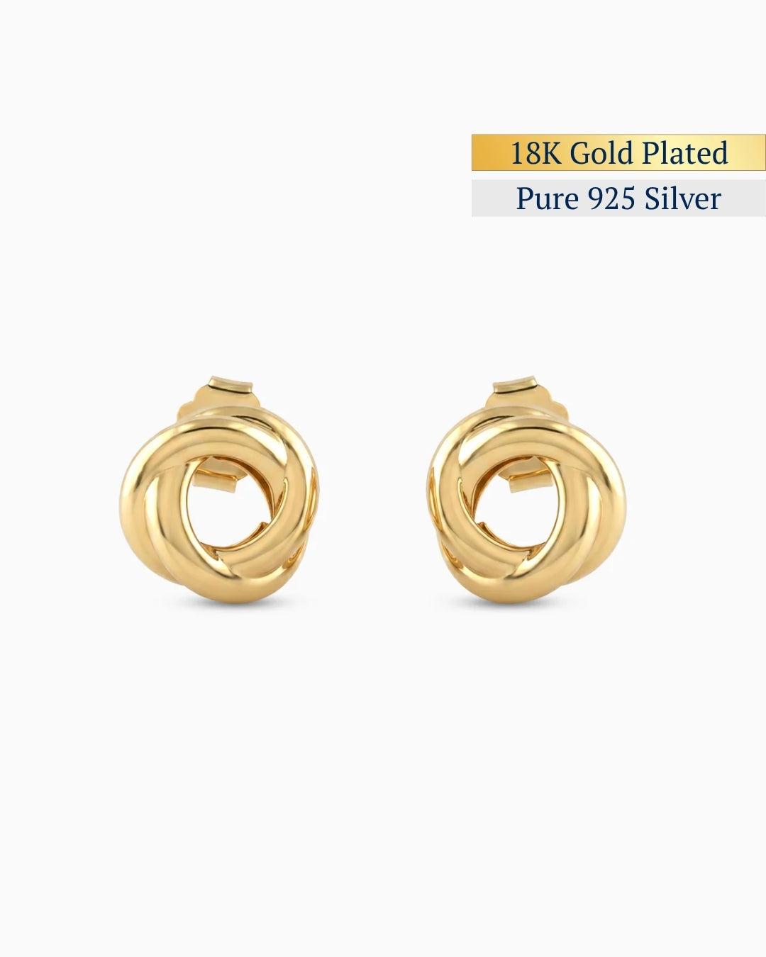 Interlace Studs Earrings