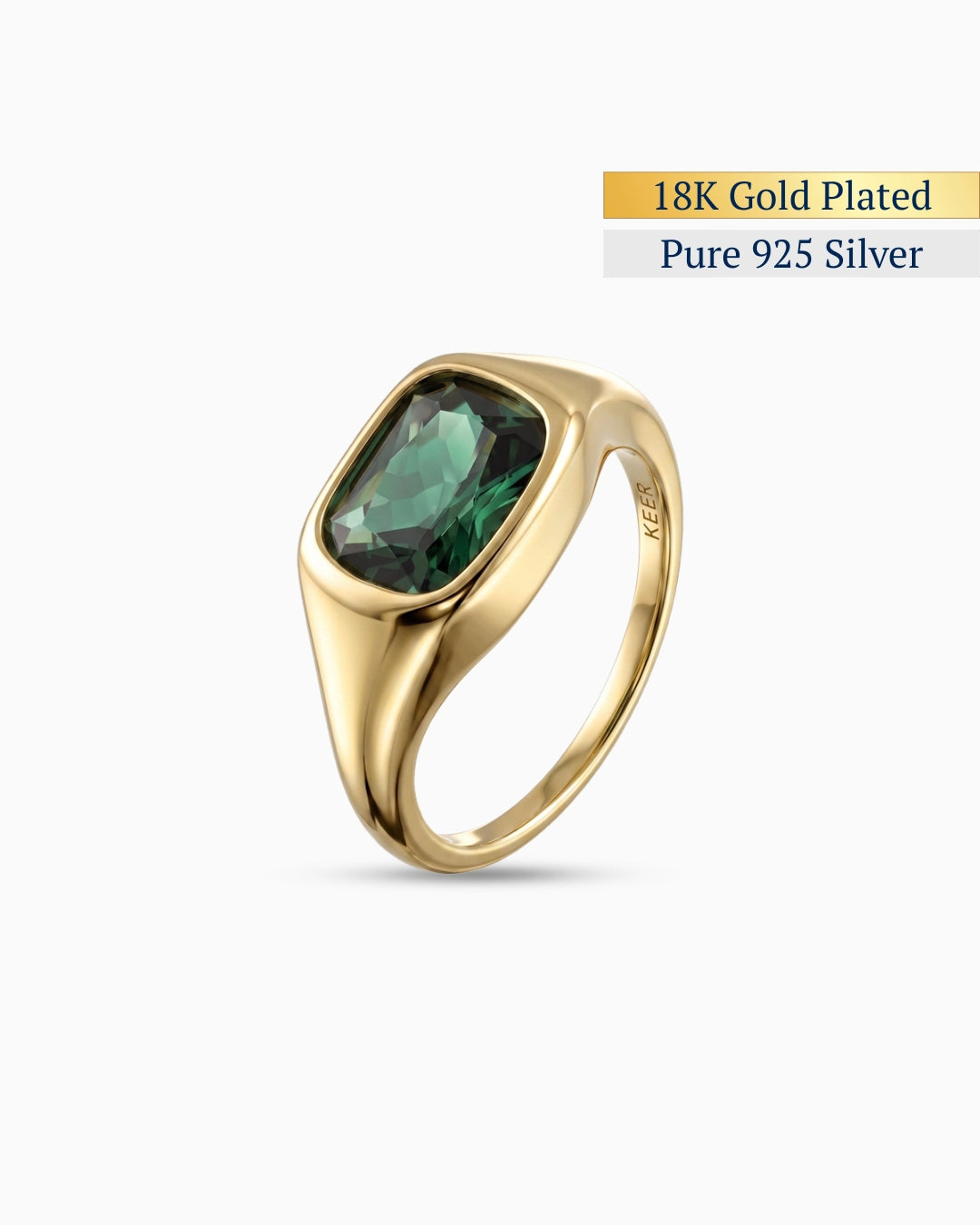 Verdant Bezel Signet Ring