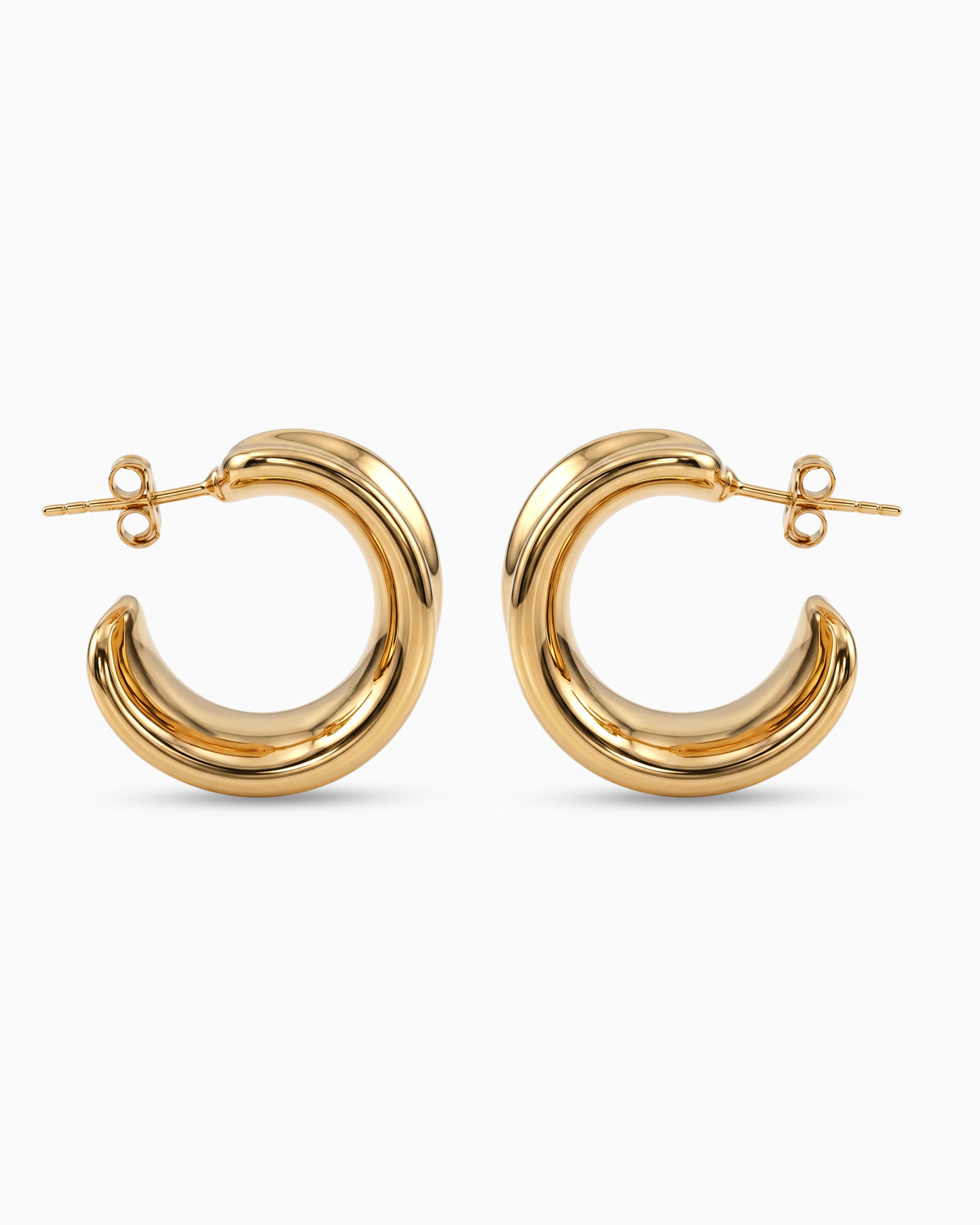 The Liquid Fold Hoops Earrings