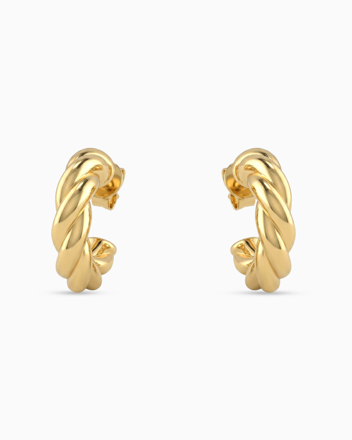 Torque Hoop Earrings