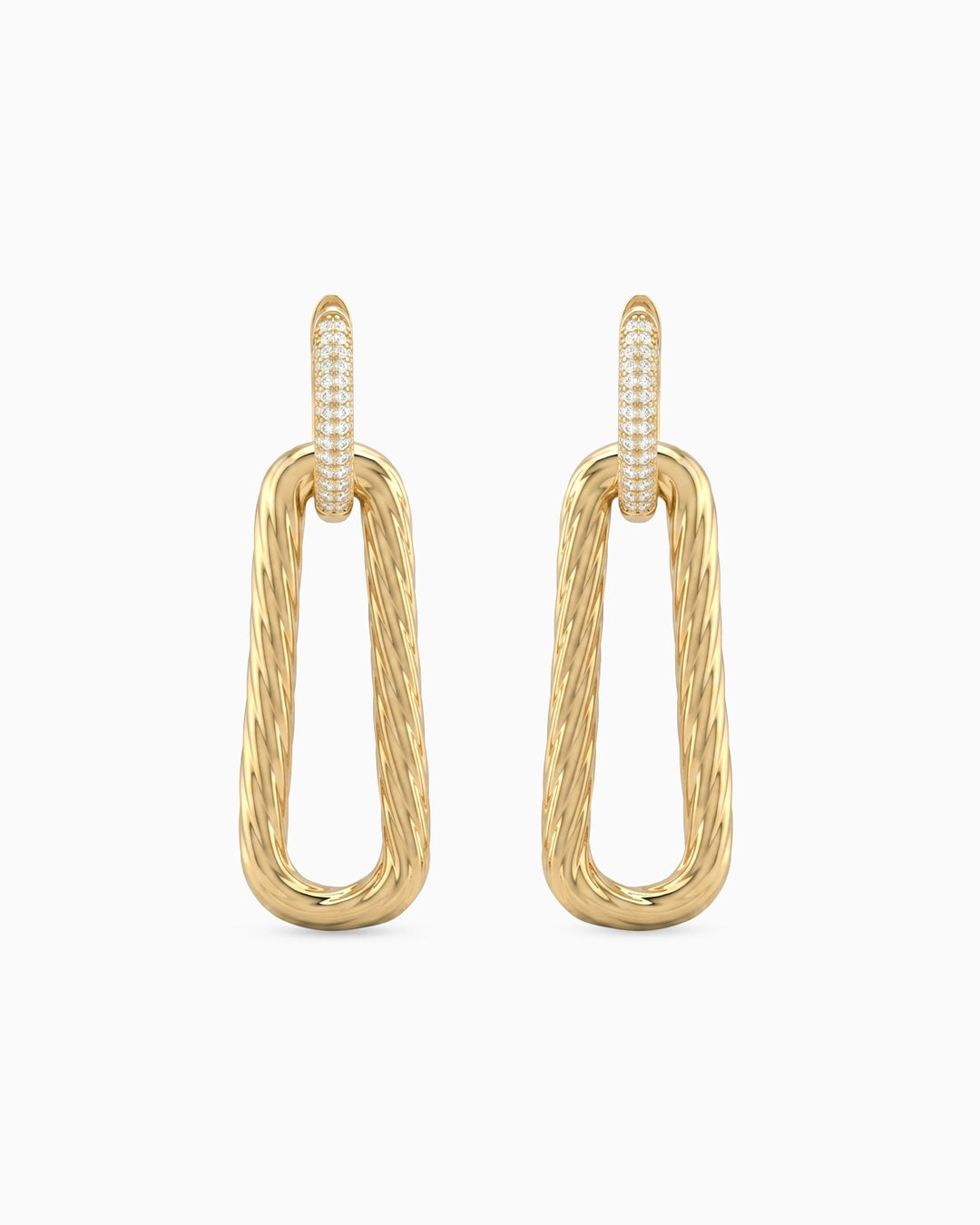 18K gold plated silver earrings