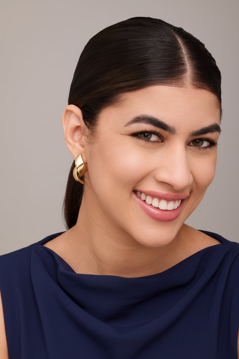 Contour Drape Sculptural Earrings – Keer