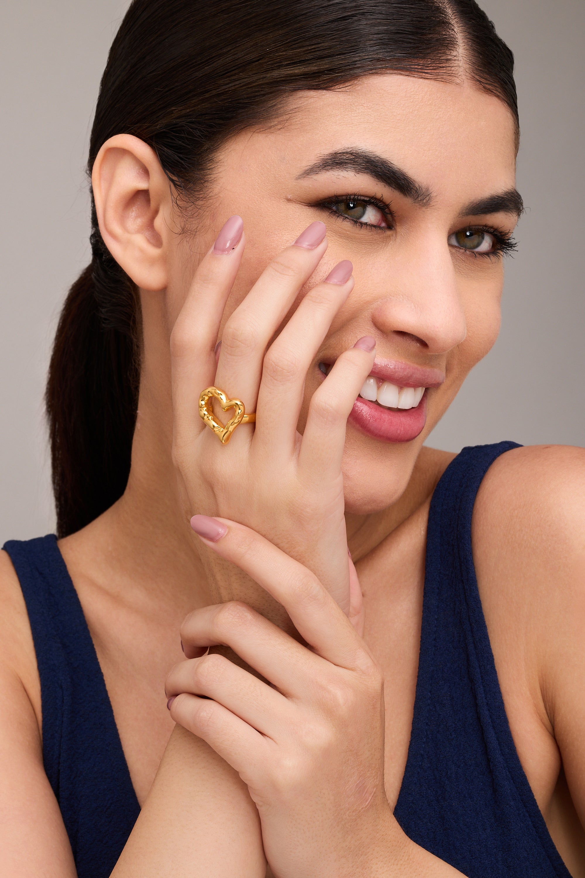 Brut Heart Sculptural Ring