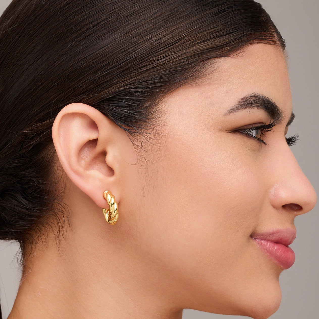 Torque Hoop Earrings