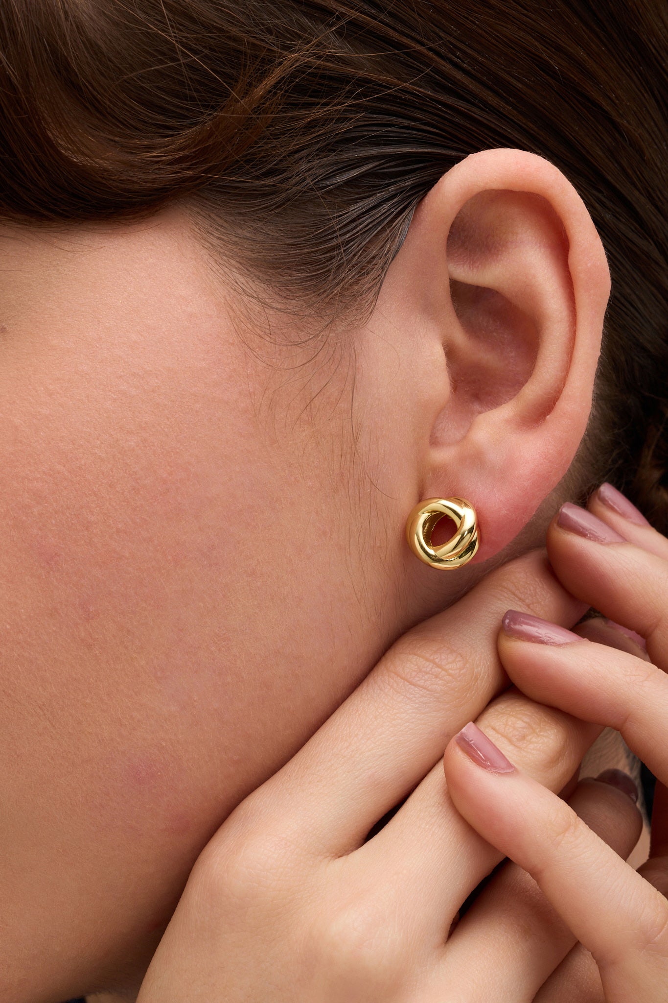 Interlace Studs Earrings