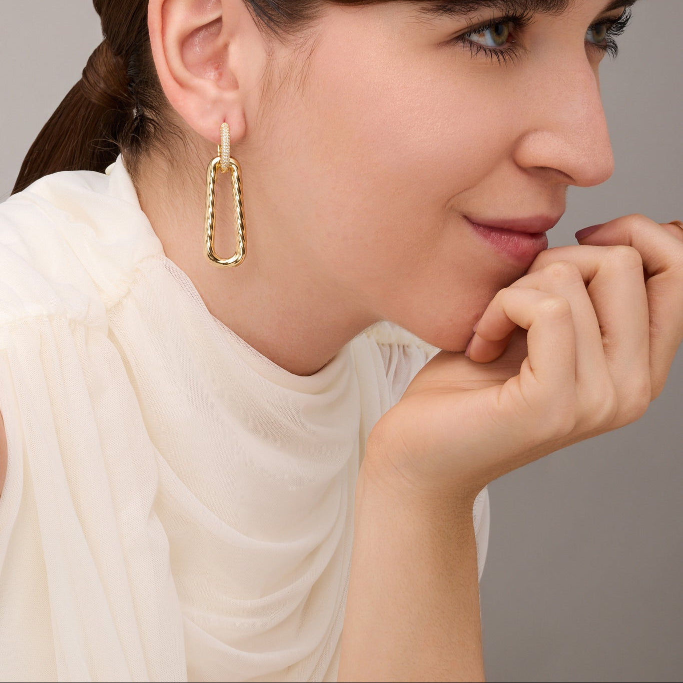 Torison Link Drops Earrings