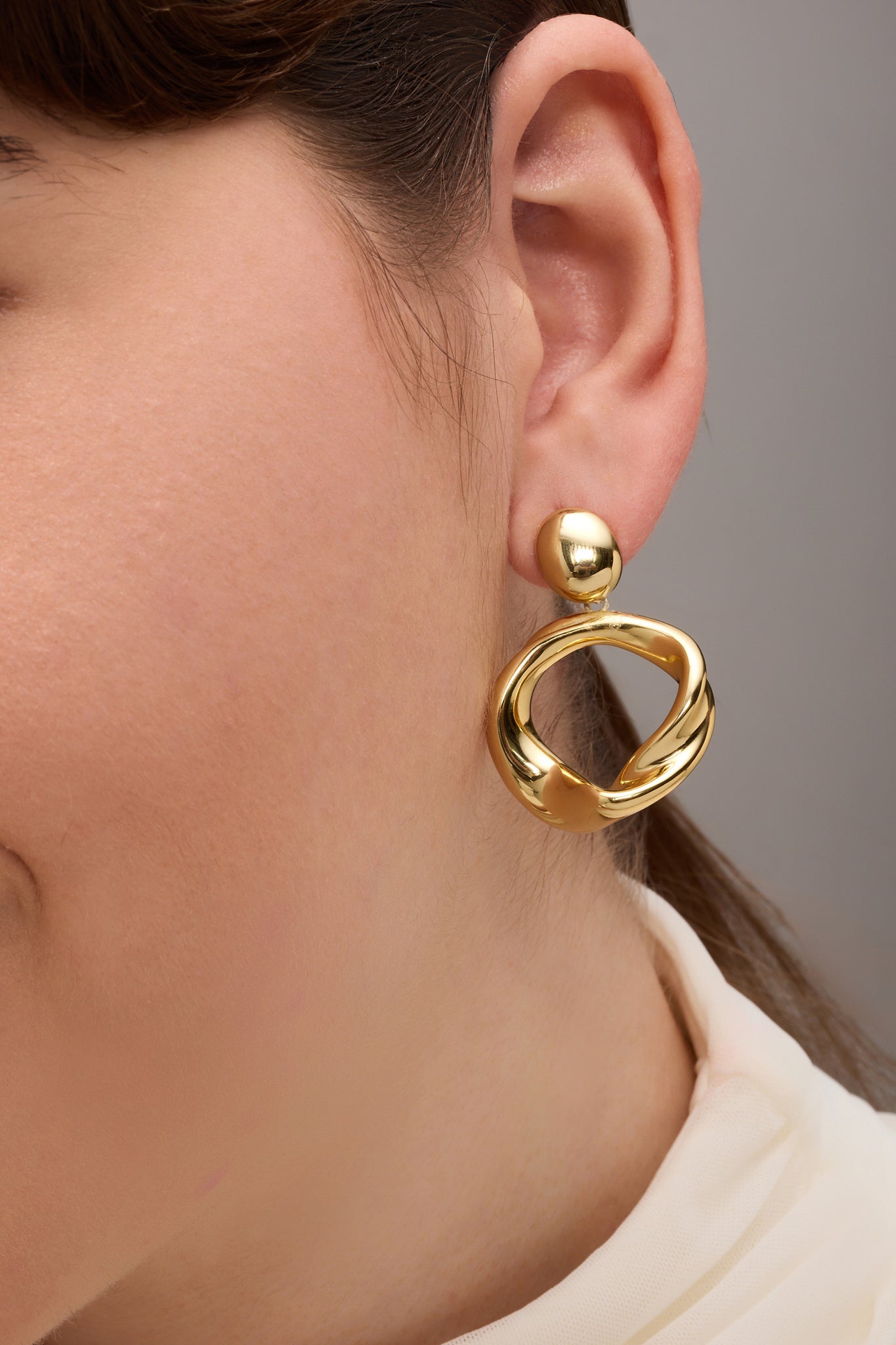 Molten Halo Drops Earrings