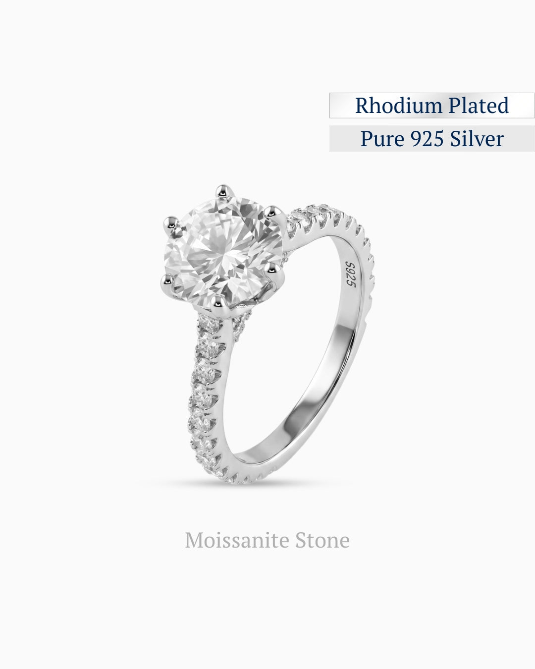 Astra moissanite ring