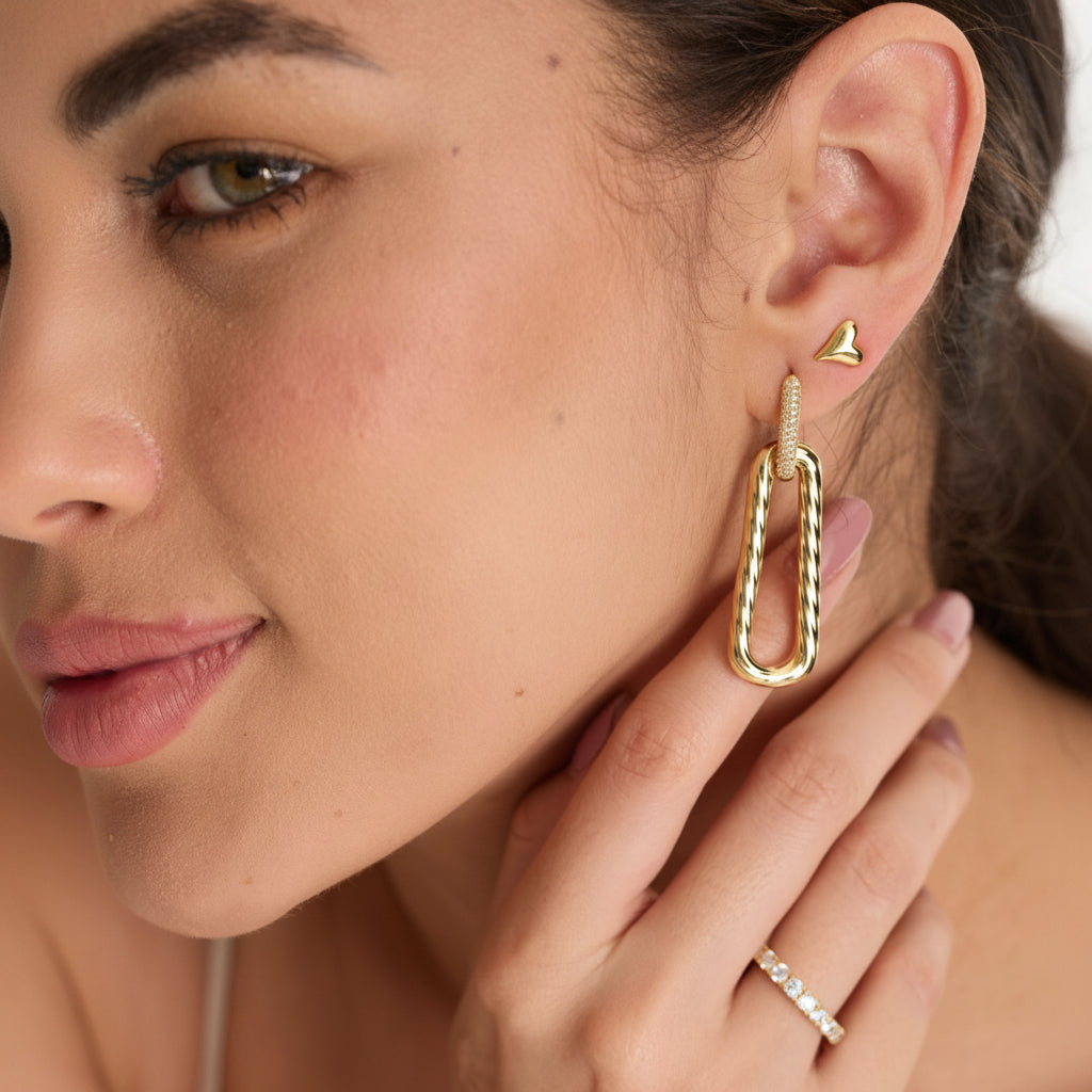 Torison Link Drops Earrings