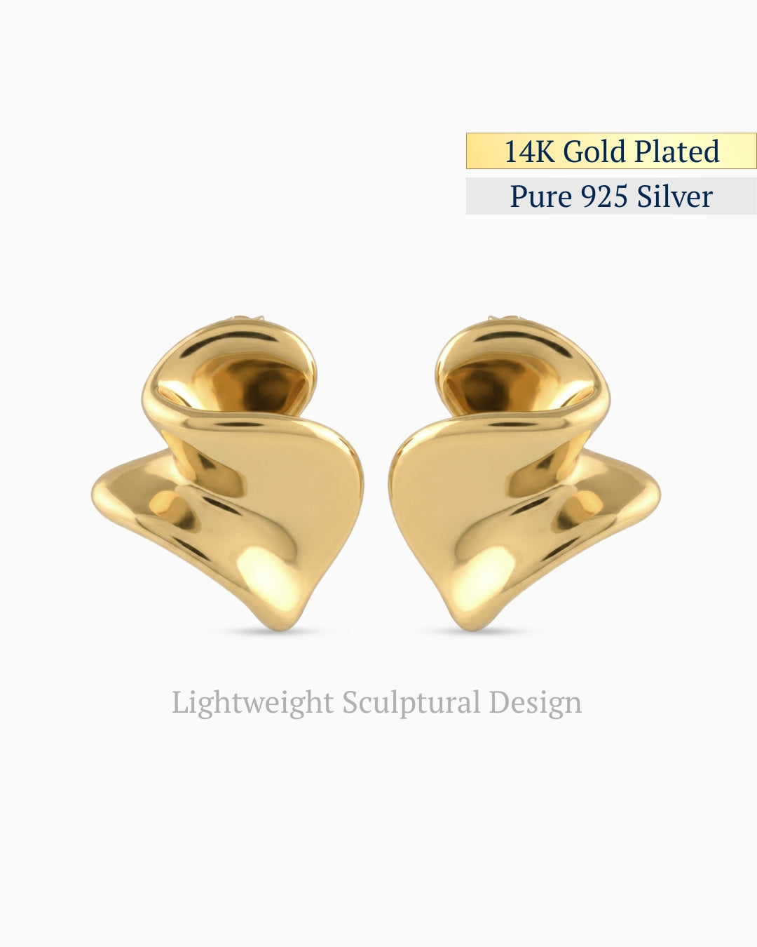 Dune Sculptural Stud Earrings