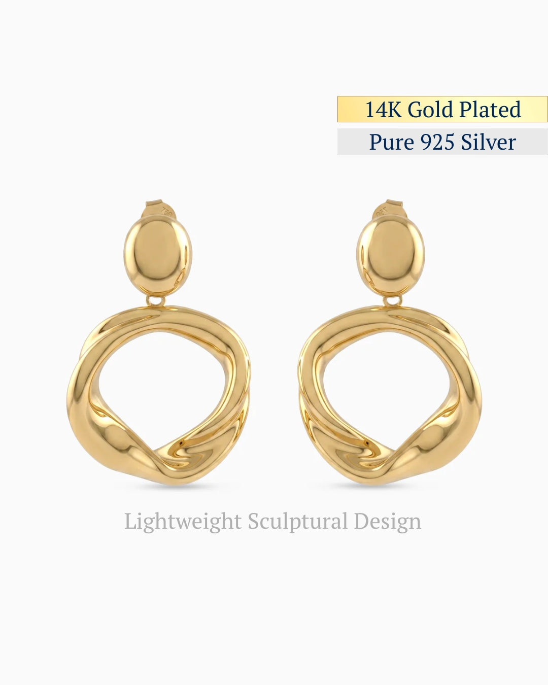 Molten Halo Drops Earrings