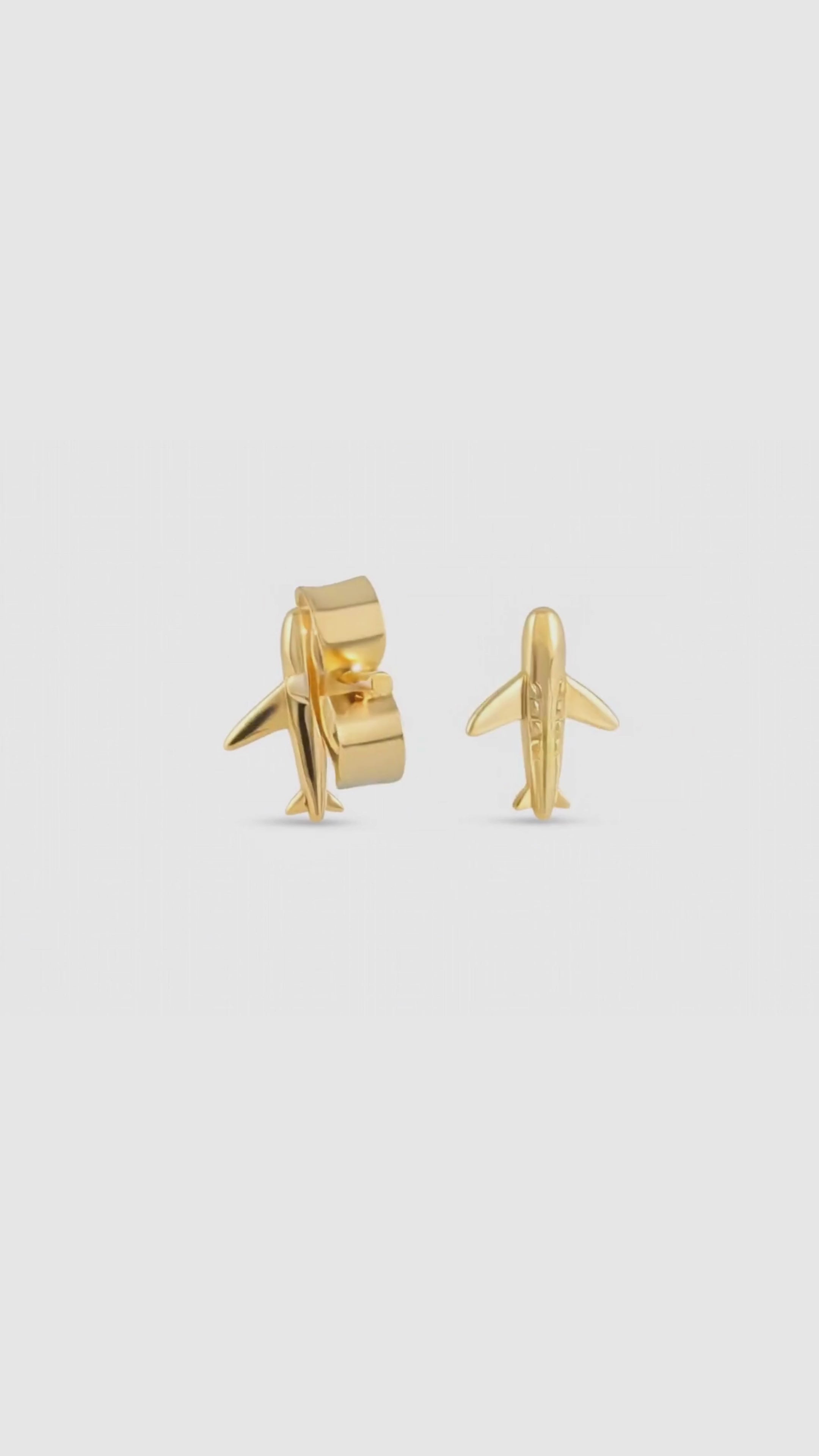 Load video: Jet Set Mini Studs  Earrings