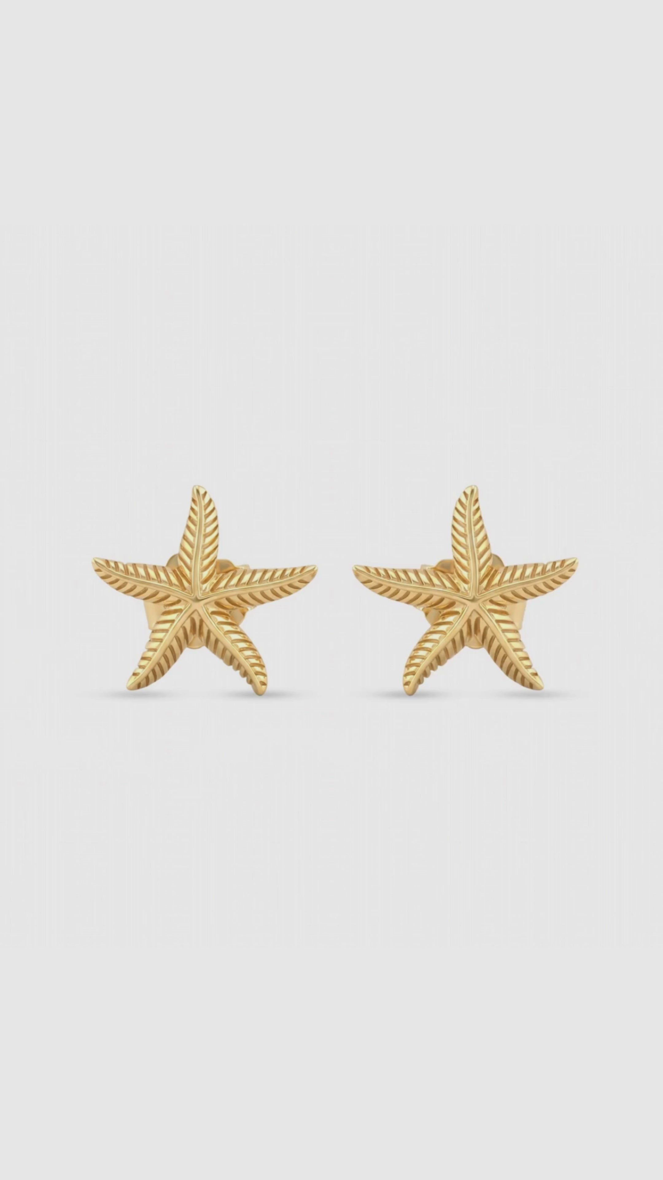Load video: Aster Studs Earrings
