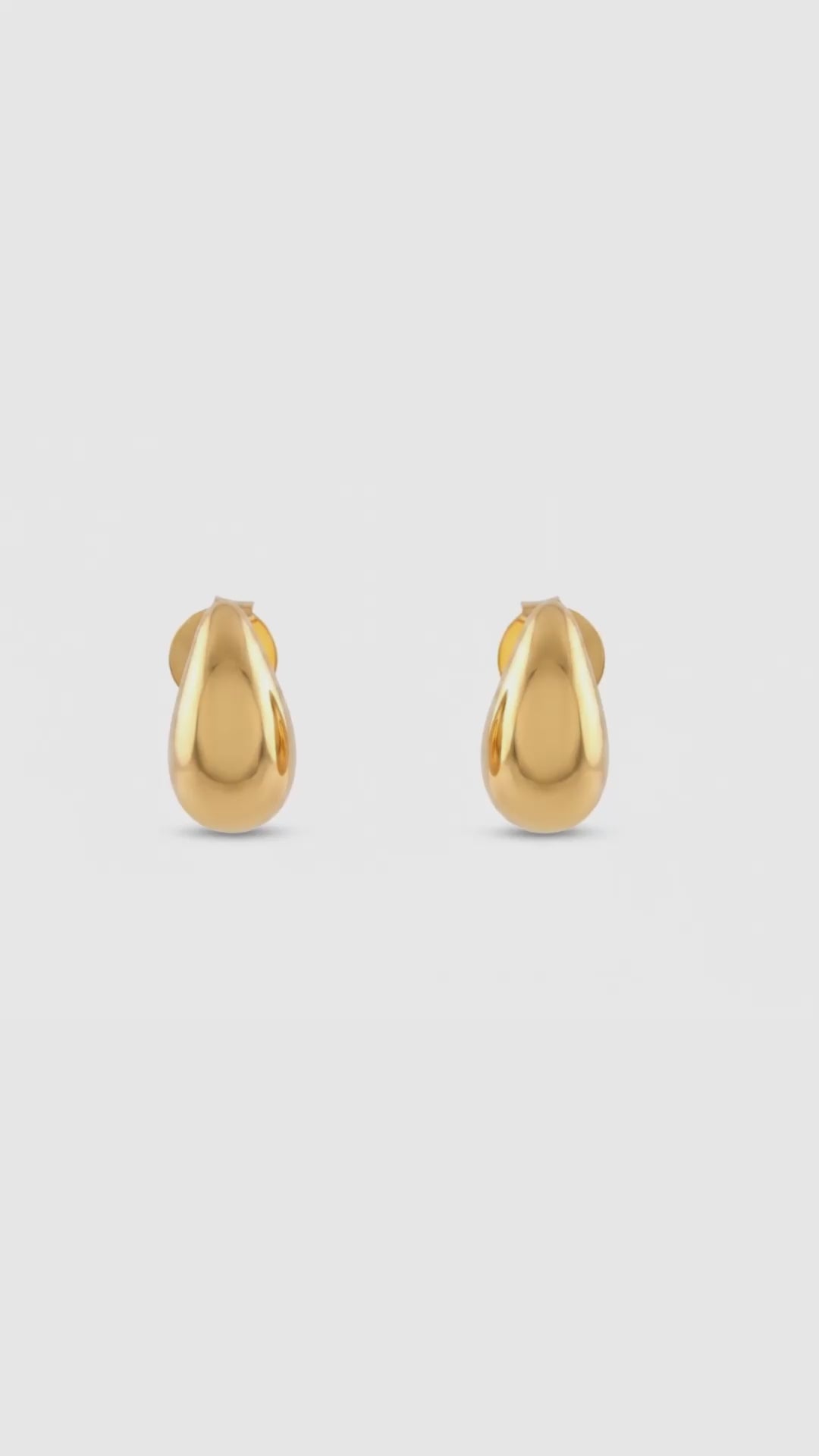 Load video: The Melt Studs Earrings | 18K Gold Plated