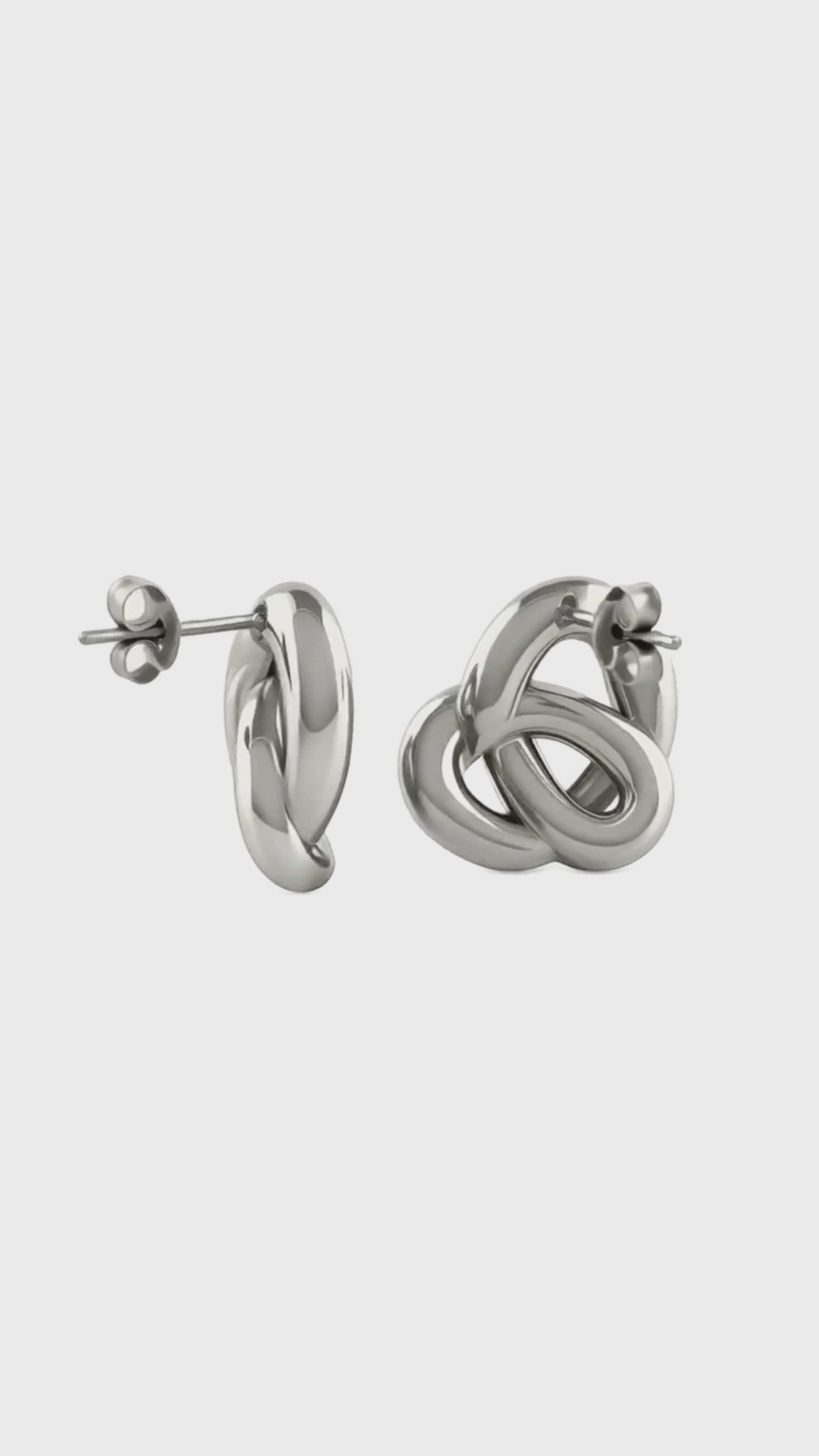 Load video: Nexus Knot Stud Earrings