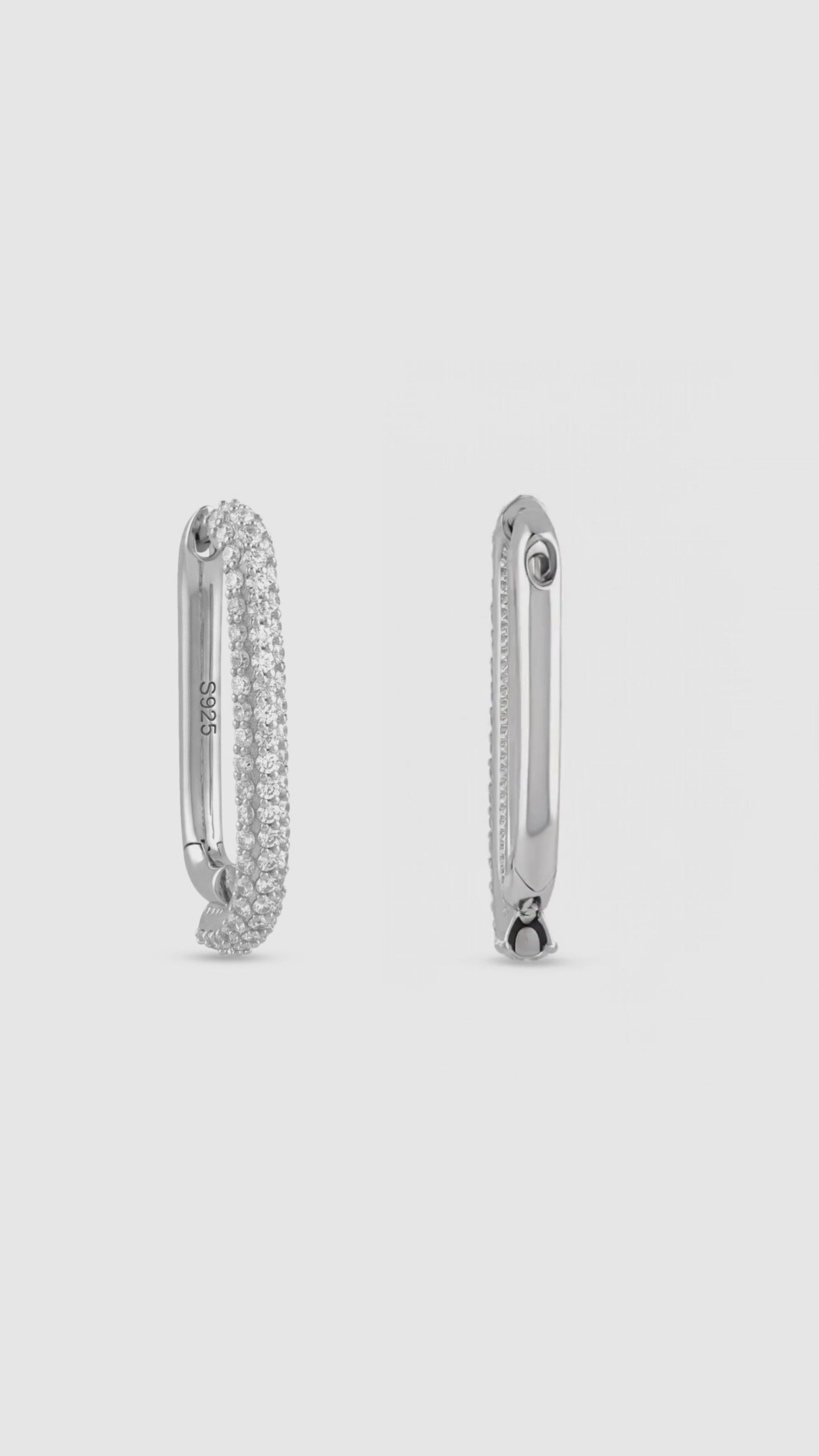 Load video: Frost Hoop Earrings