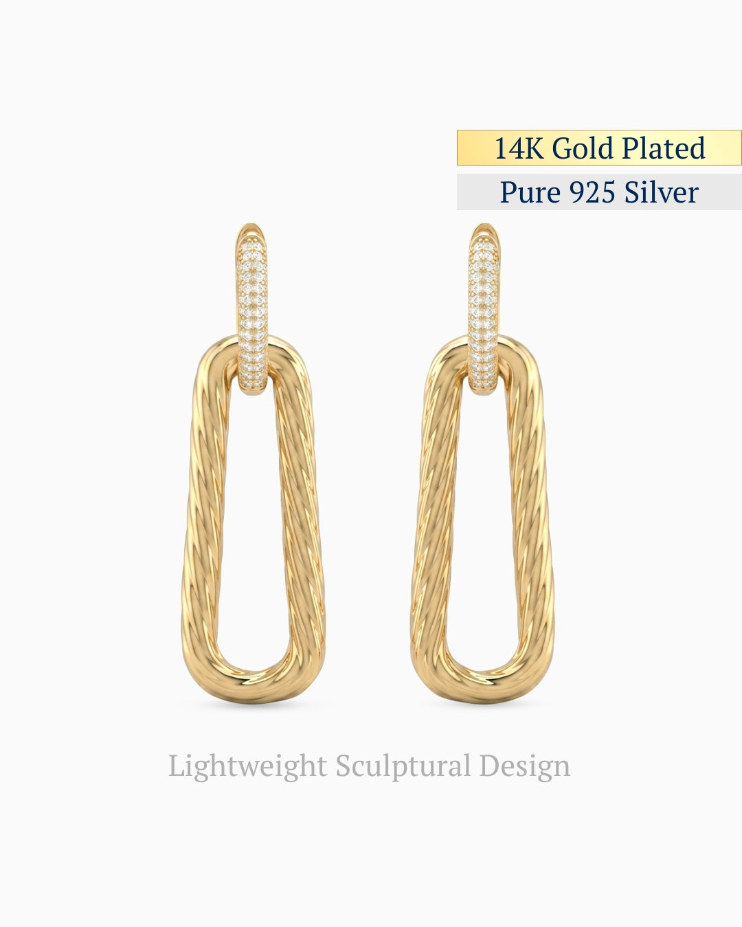 Torison Link Drops Earrings