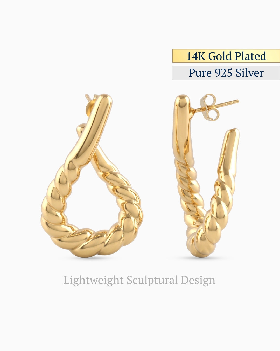 Tresse Hoop Earrings